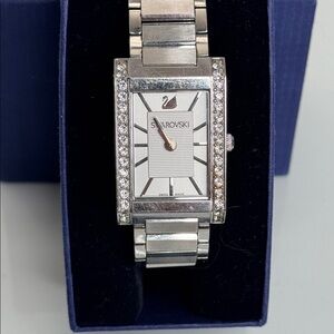Swarovski Citra Rectangle Watch Stainless Steel and Crystals